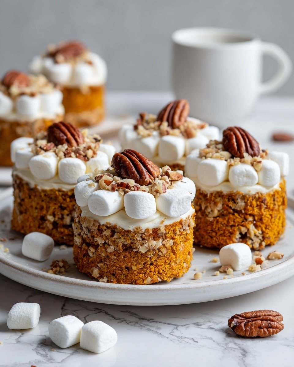 Sweet Potato Bites with Marshmallows and Pecans Recipe - Recipe Image — Sweet Potato Bites with Marshmallows and Pecans, sweet potato appetizer, holiday sweet potato dish, easy festive sweet potato recipe, roasted sweet potato snacks