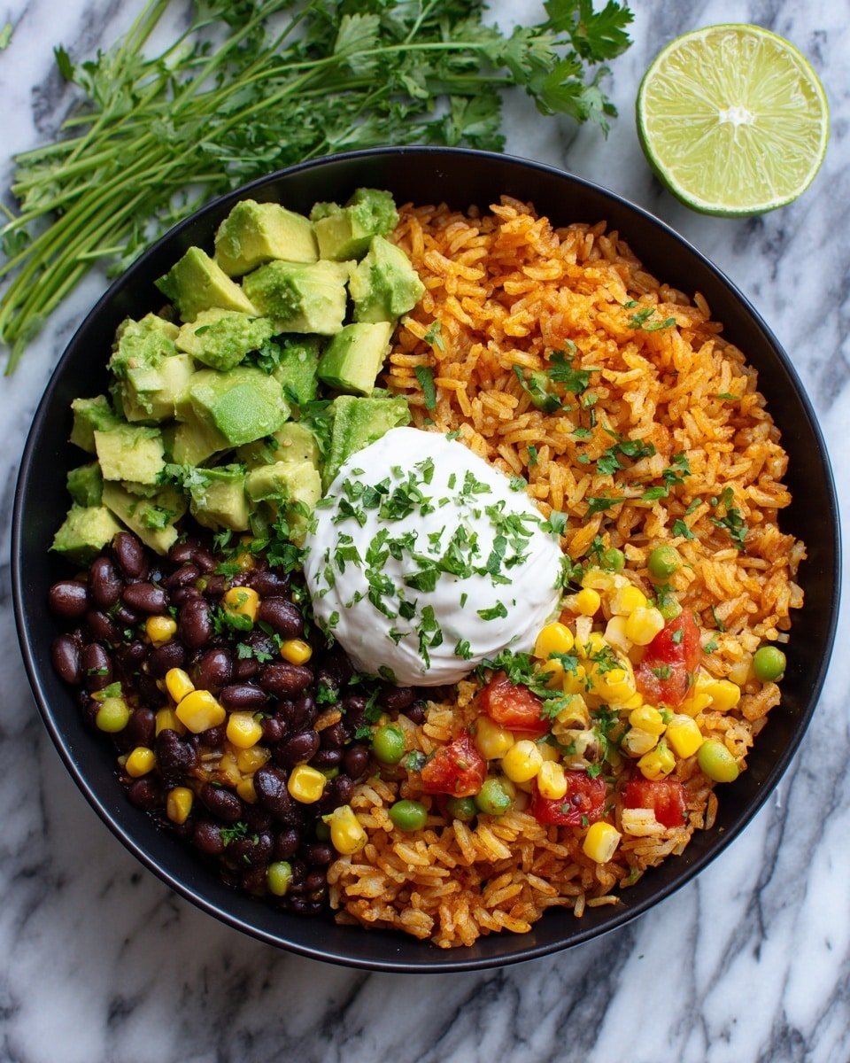 Taco Rice Bowl Recipe - Recipe Image — Taco Rice Bowl, easy taco rice bowl, quick taco bowl, flavorful rice bowl, weeknight dinner ideas