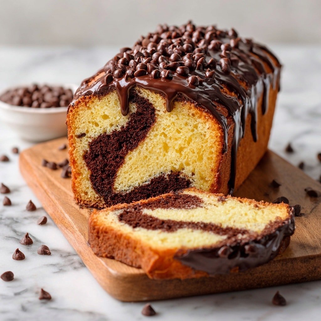 Double Chocolate Ricotta Marble Cake Recipe - Featured Image