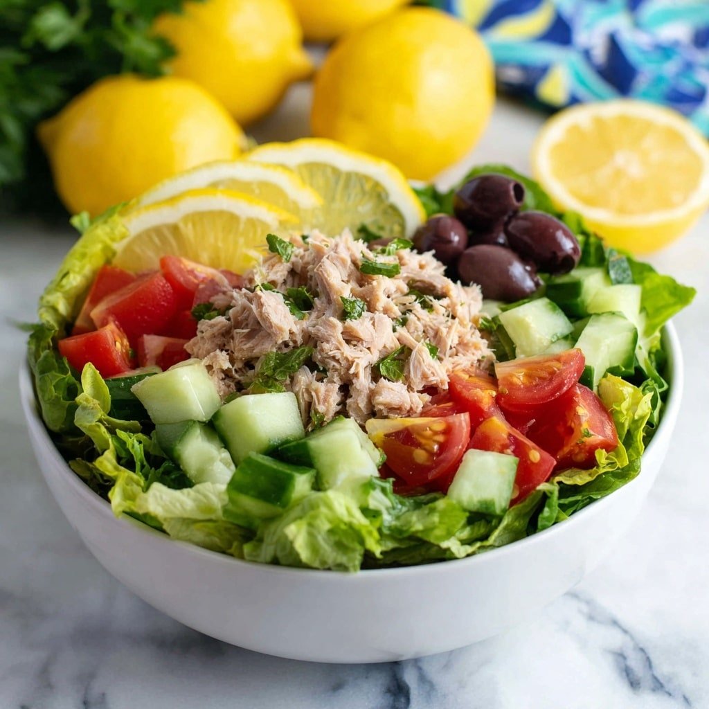 Mediterranean Tuna Salad with Fresh Herbs Recipe - Featured Image